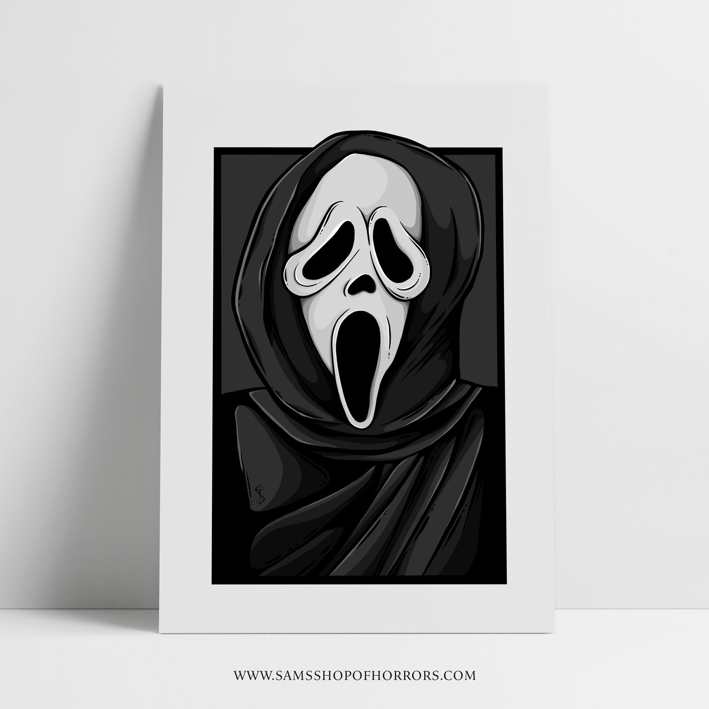 Ghostface Scream Horror Portrait Print – Sam's Shop Of Horrors