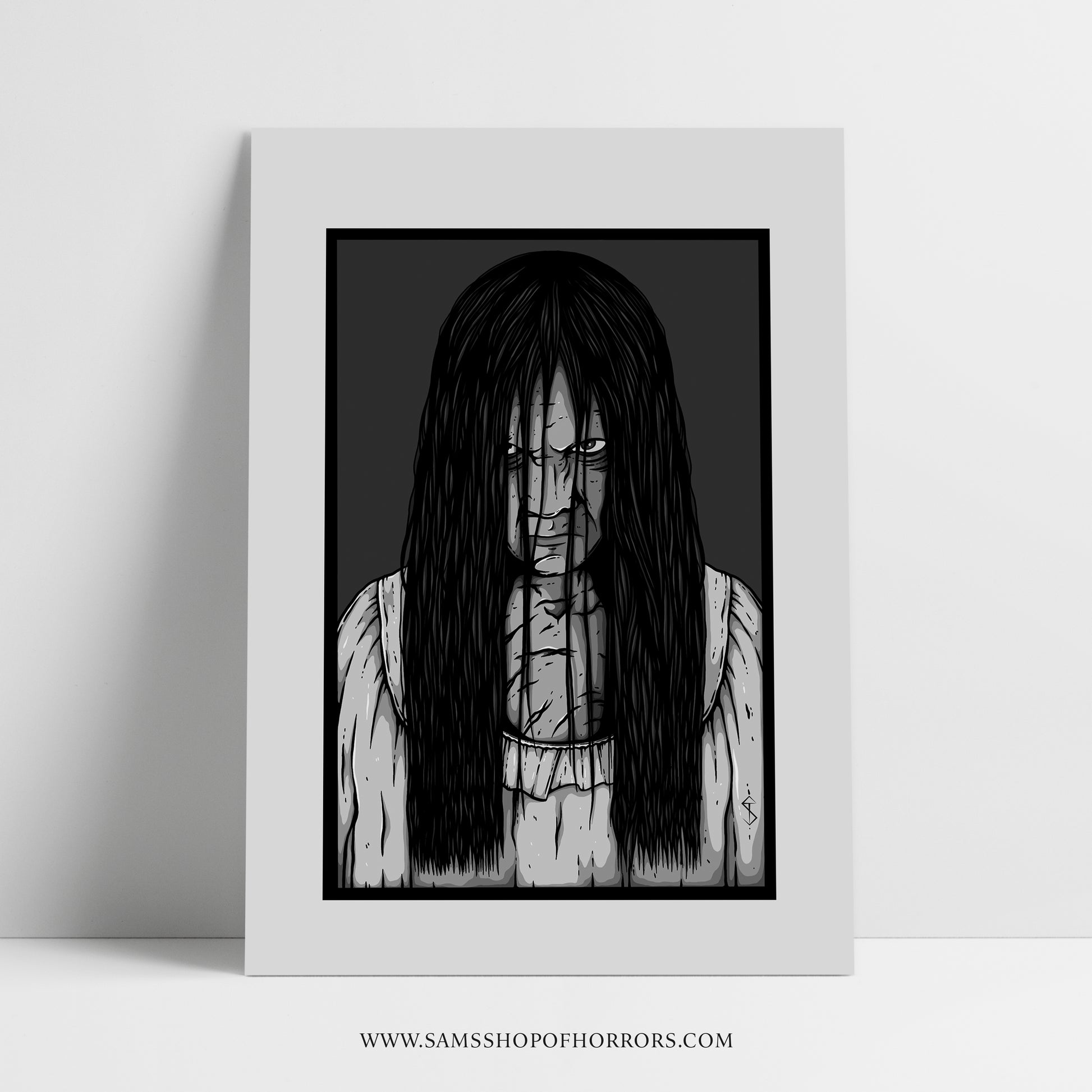 Samara The Ring Horror Portrait Print – Sam's Shop Of Horrors